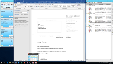 Office 2016 - Word 2016 Dokument in der E-Akte der Kanzleisoftware LawFirm (Dokumenten Viewer)